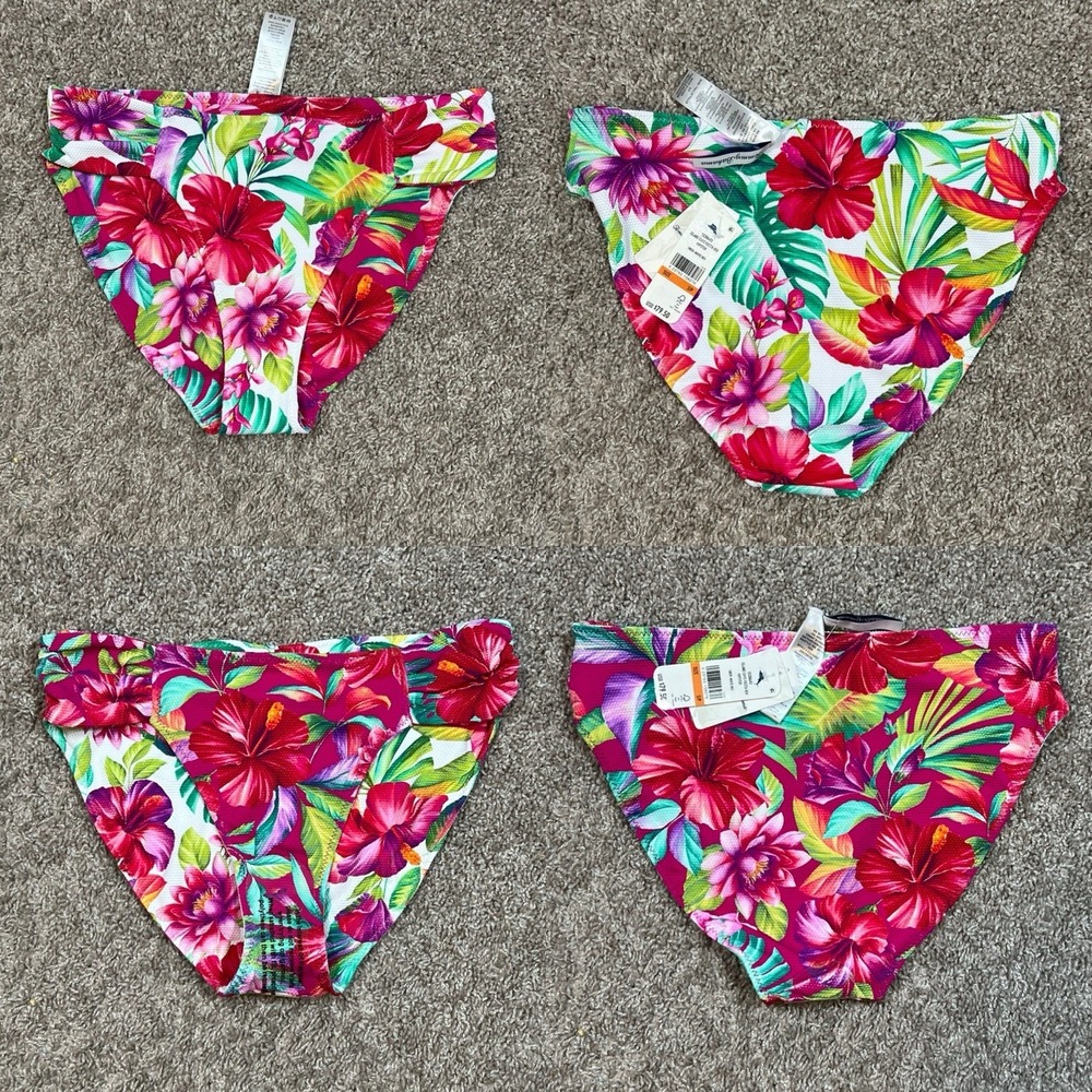 Tommy Bahama Island Cays Fiesta Reversible Hipster Bikini Bottom S Floral